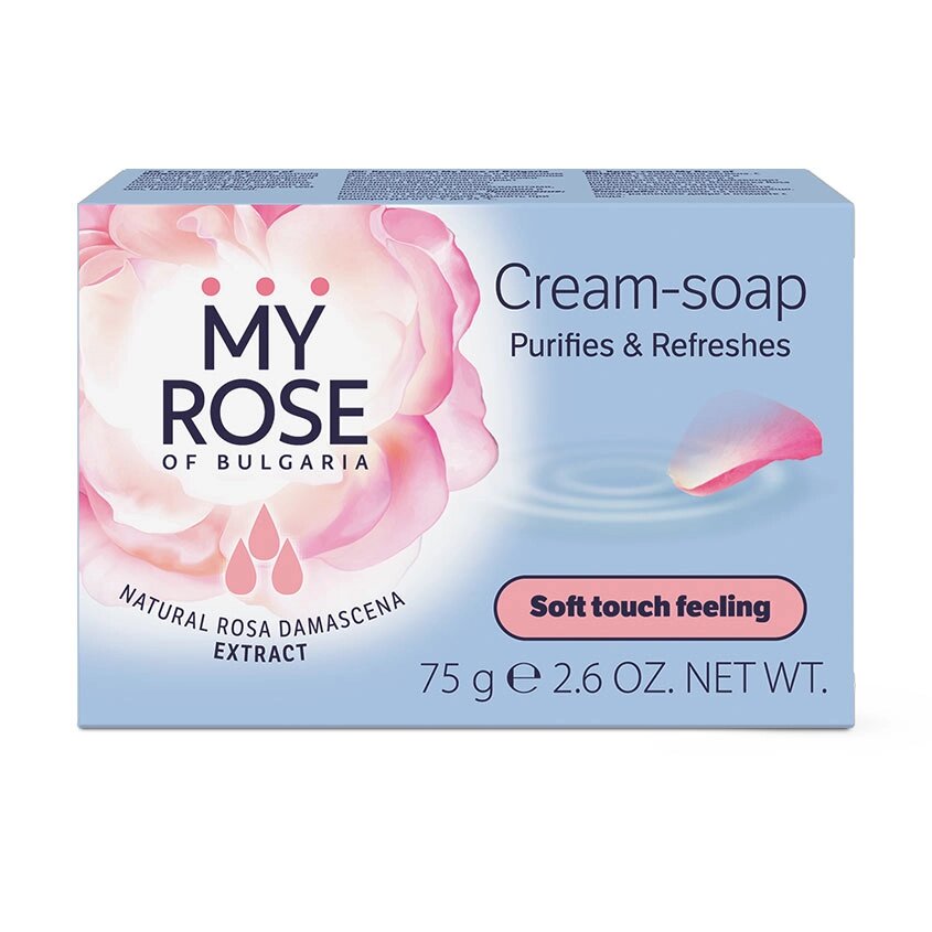 MY ROSE OF BULGARIA Крем-мыло Cream Soap 75 от компании Admi - фото 1