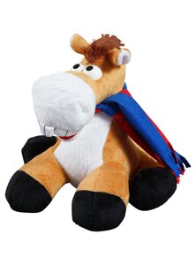 Мягкая игрушка Конь с шарфом