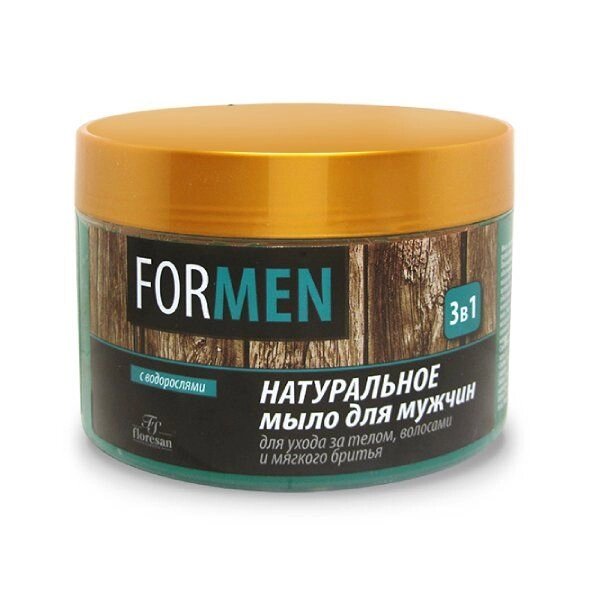 Мыло Флоресан для мужчин For Men для ухода за телом и волосами и мягкого бритья 3в1 450 мл от компании Admi - фото 1
