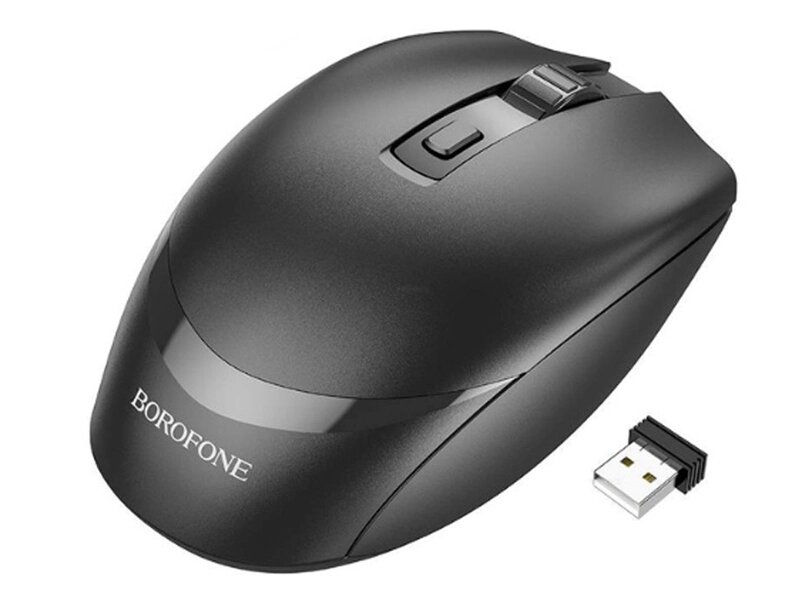 Мышь Borofone BG7 Business 2.4G Platinum Black 6974443389982 от компании Admi - фото 1