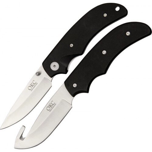 Набор 2 ножа Ontario International Hunters Kit, сталь 7Cr17MoV, рукоять G10, black от компании Admi - фото 1