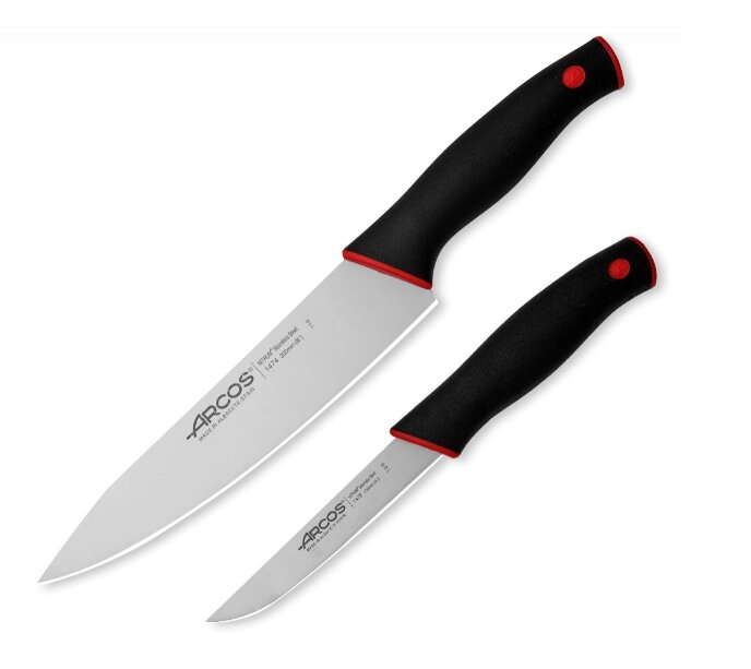 Набор из 2-х кухонных ножей Duo Arcos, сталь NITRUM, рукоять полипропилен от компании Admi - фото 1