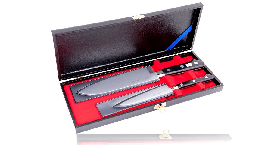 Набор из 2-х кухонных ножей, Tojiro Gift, DP-GIFTSET-C, #8000, подарочной упаковке от компании Admi - фото 1