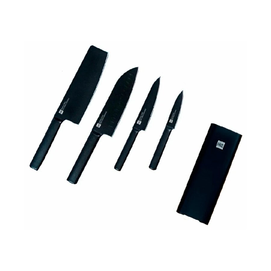 Набор ножей Xiaomi HuoHou Heat Cool Black Non-stick Knife Set HU0076 от компании Admi - фото 1
