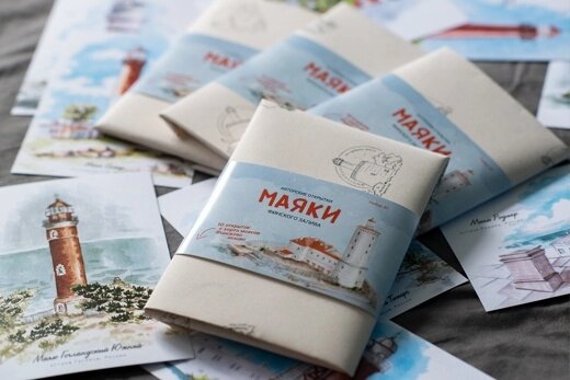 Набор открыток «Маяки Финского залива 1» от компании Admi - фото 1