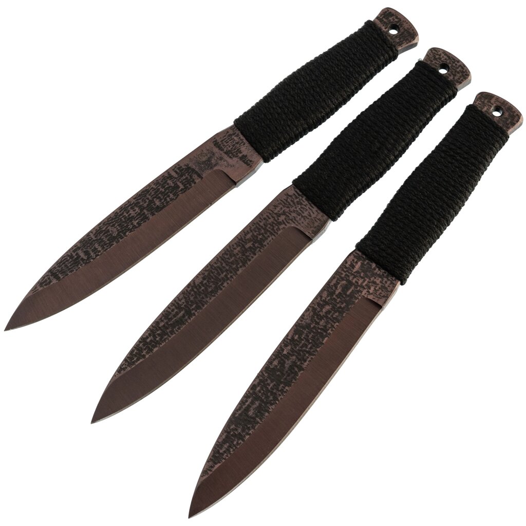 Набор Спортивных ножей "Горец-3", комплект 3 шт, сталь 65Г от компании Admi - фото 1