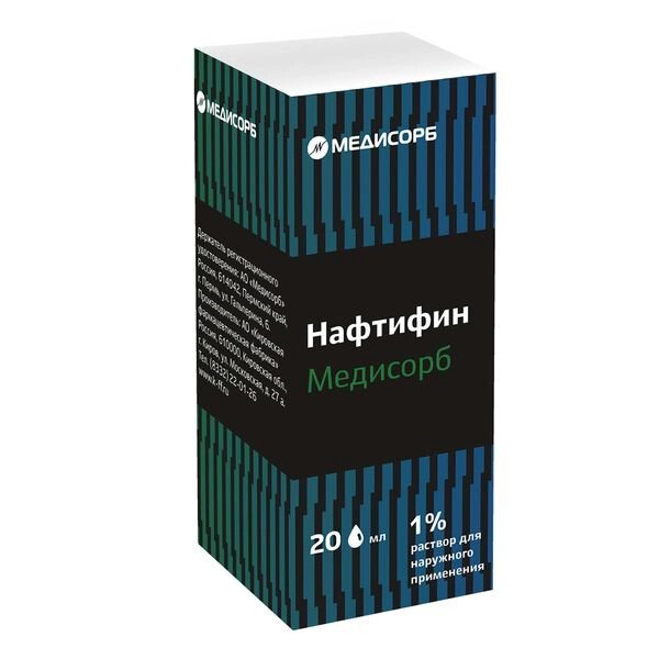 Нафтифин Медисорб раствор для наружного применения фл. 1% 20мл от компании Admi - фото 1