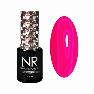 NAIL republic гель-лак NR-156 , темно-фиолетовый неон