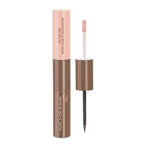 NAJ oleari подводка для бровей и хайлайтер 2-в-1 ALL-DAY INK BROW LINER & highlighter