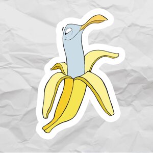 Наклейки Oksanailiksusha «Чайка в банане»