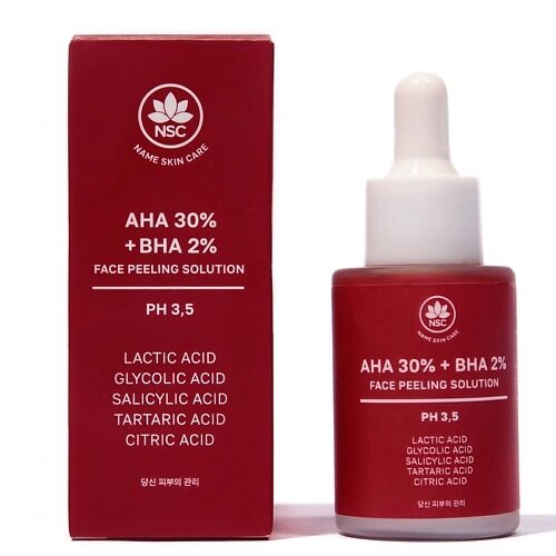 NAME SKIN CARE Пилинг для лица кислотный AHA 30% + BHA 2% Facial Peeling Solution 30.0 от компании Admi - фото 1