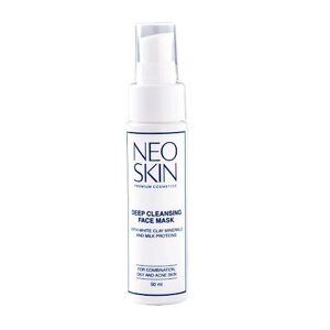NEO SKIN Маска для глубокого очищения кожи лица с минералами белой глины и молочными протеинами 50