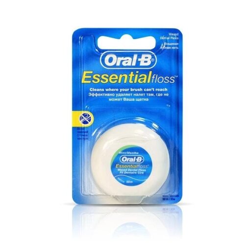 Нить-флосс вощеная мятная Essential Oral-B/Орал-би 50м