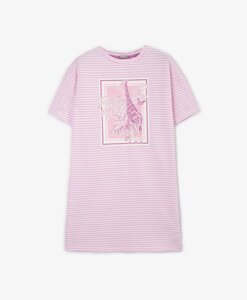 Ночная сорочка в мягкой пастельной гамме розовая для девочек Gulliver (158-164)