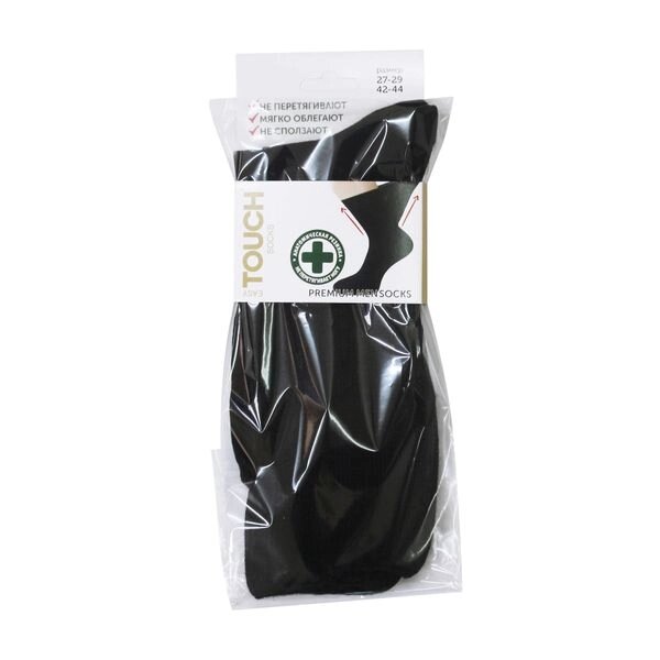 Носки мужские черные с ослабленной резинкой Ригла р. 27-29 (2112) от компании Admi - фото 1