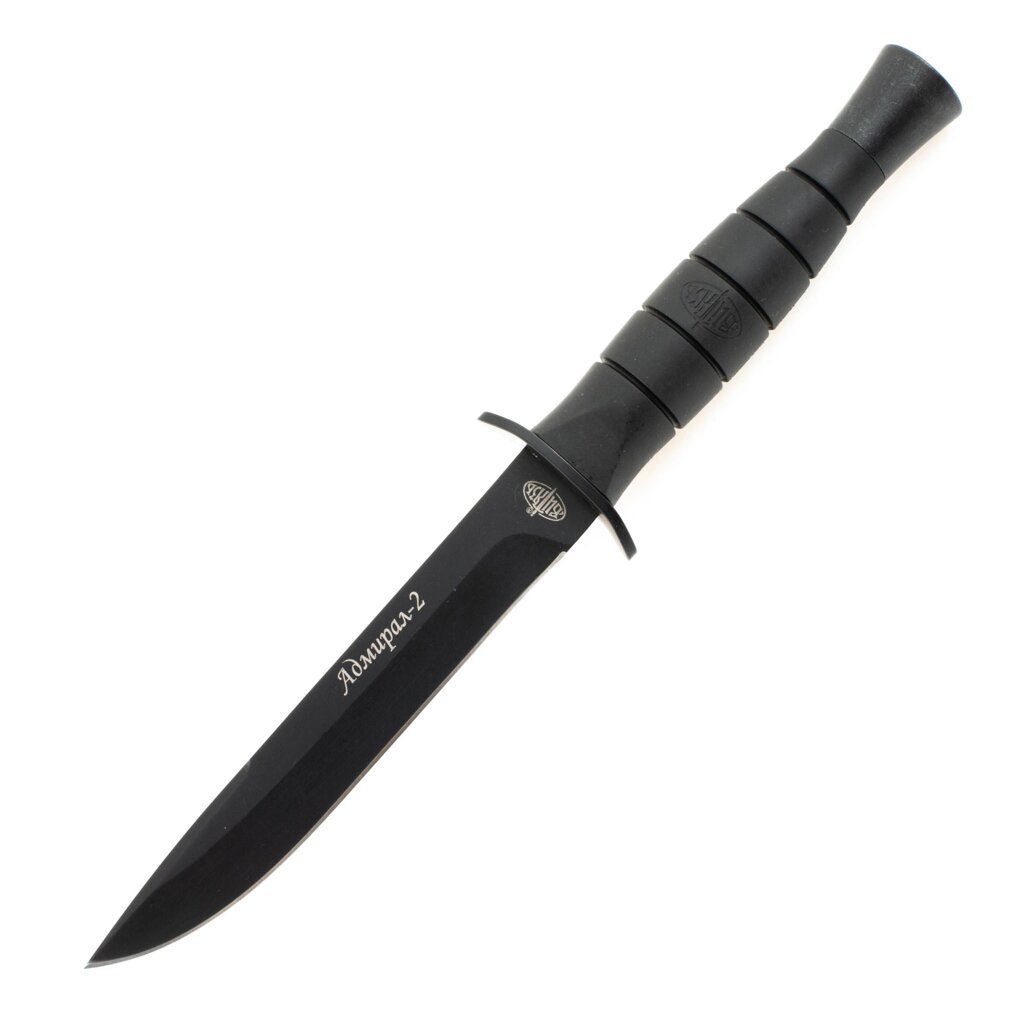 Нож армейский Адмирал-2, темный клинок от компании Admi - фото 1