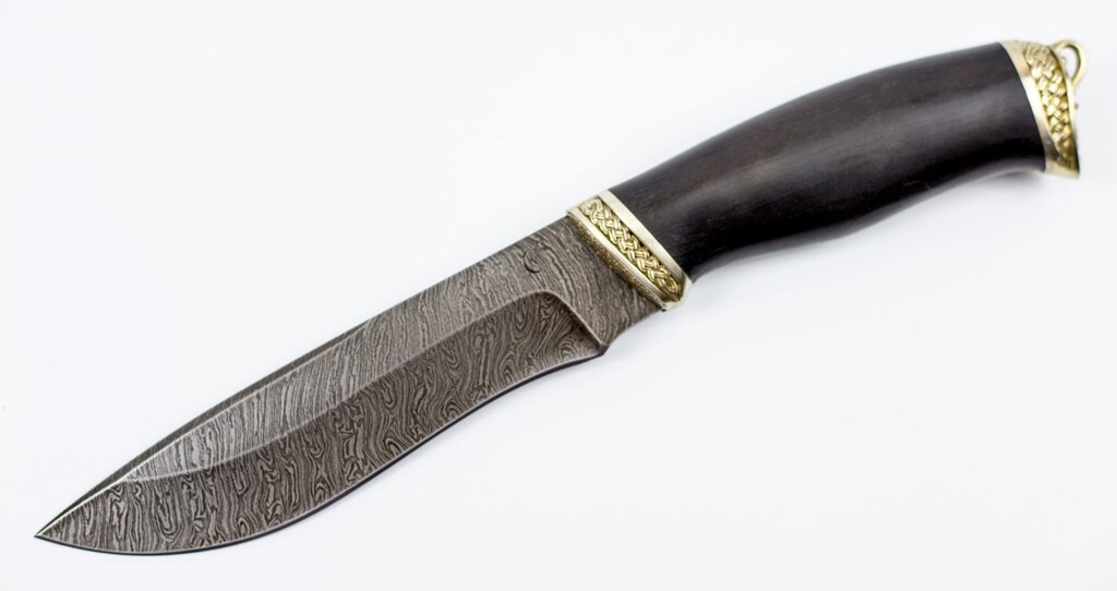 Нож Беркут, сталь дамаск, рукоять граб от компании Admi - фото 1