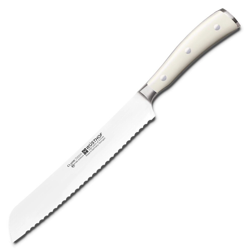 Нож для хлеба Ikon Cream White 4166-0/20 WUS, 200 мм от компании Admi - фото 1
