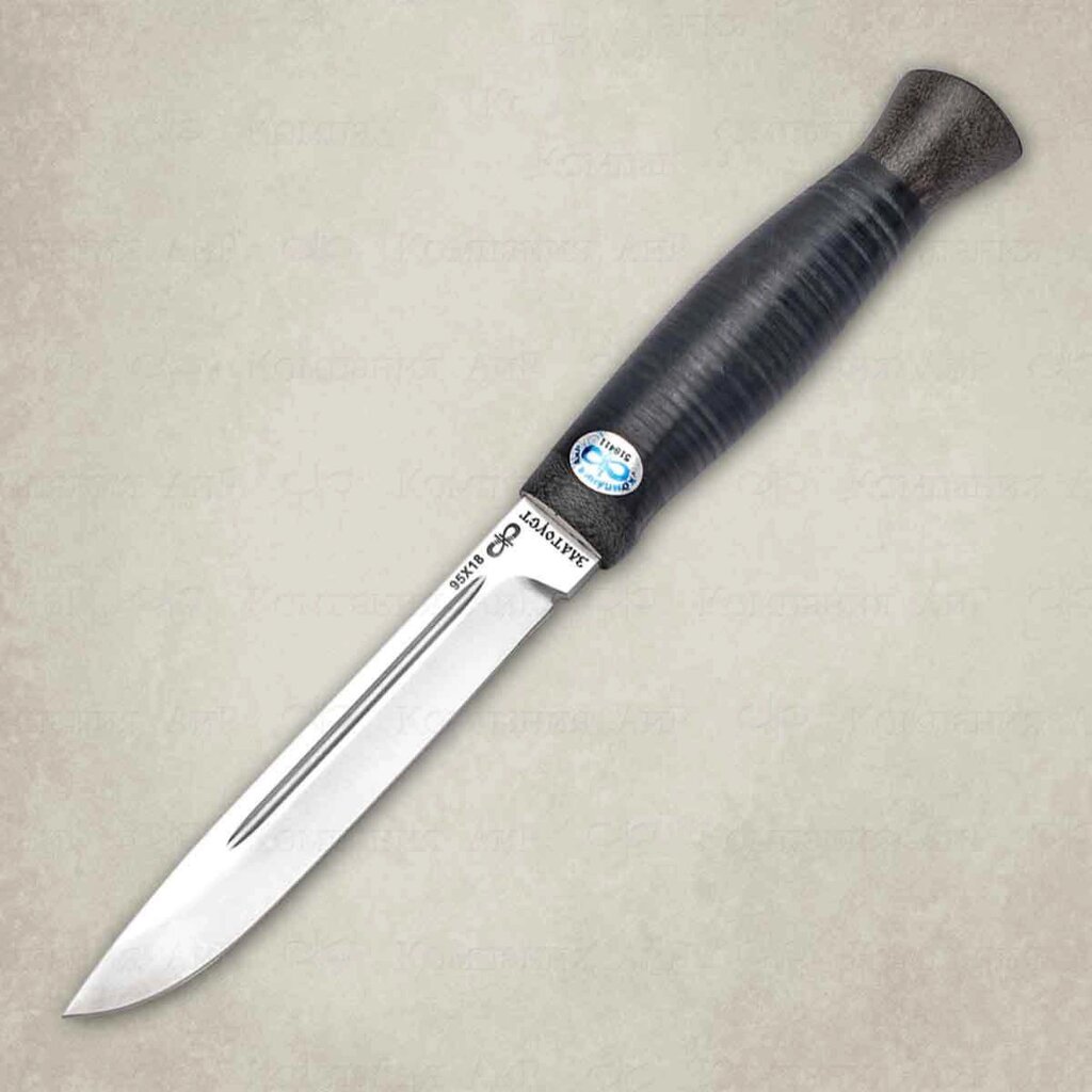 Нож Финка-3, АиР, кожа, 95х18 от компании Admi - фото 1