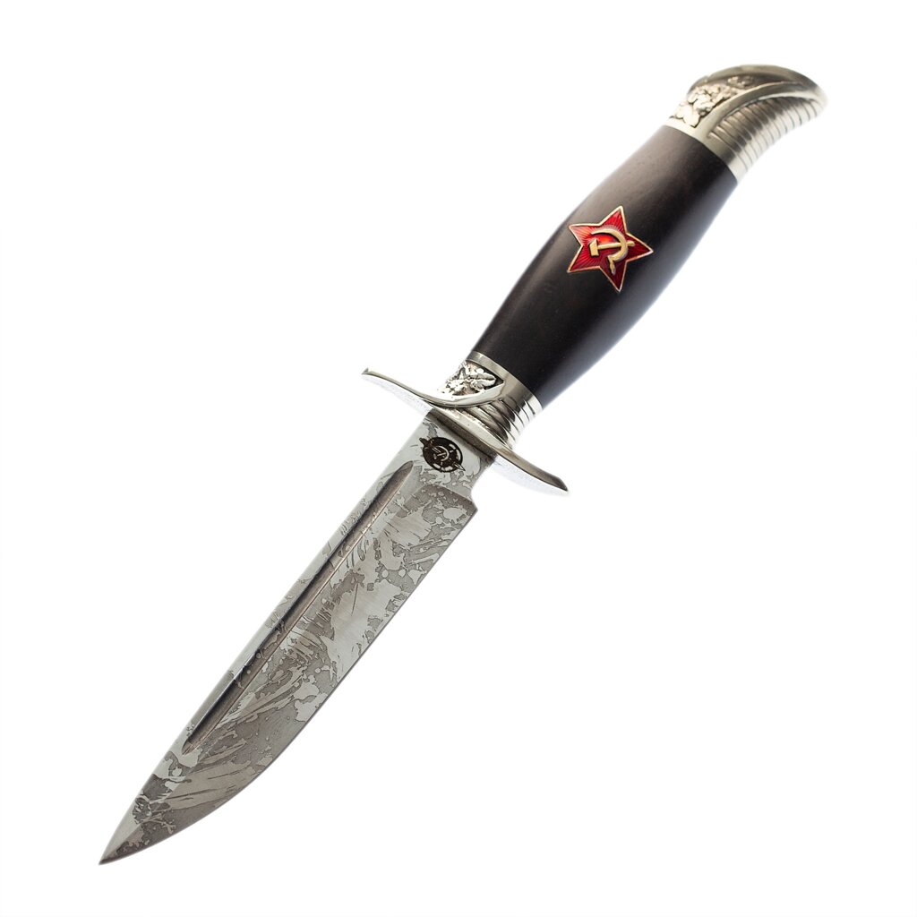 Нож Финка НКВД со звездой, сталь Х12МФ, граб от компании Admi - фото 1