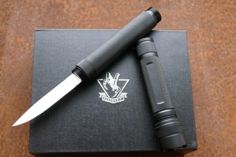 Нож куботан Спелеолог, с фонариком от компании Admi - фото 1