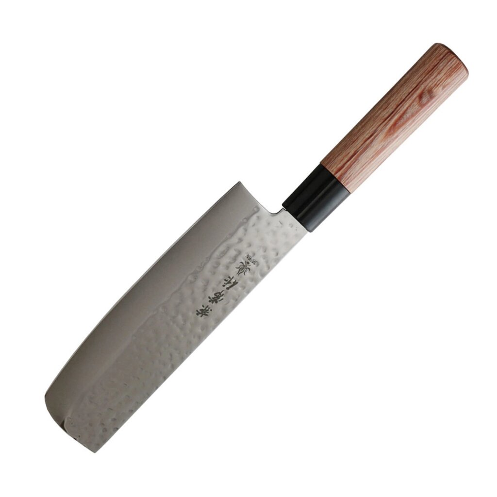 Нож кухонный для овощей Накири Kanetsune, сталь DSR1K6, рукоять pakka wood от компании Admi - фото 1