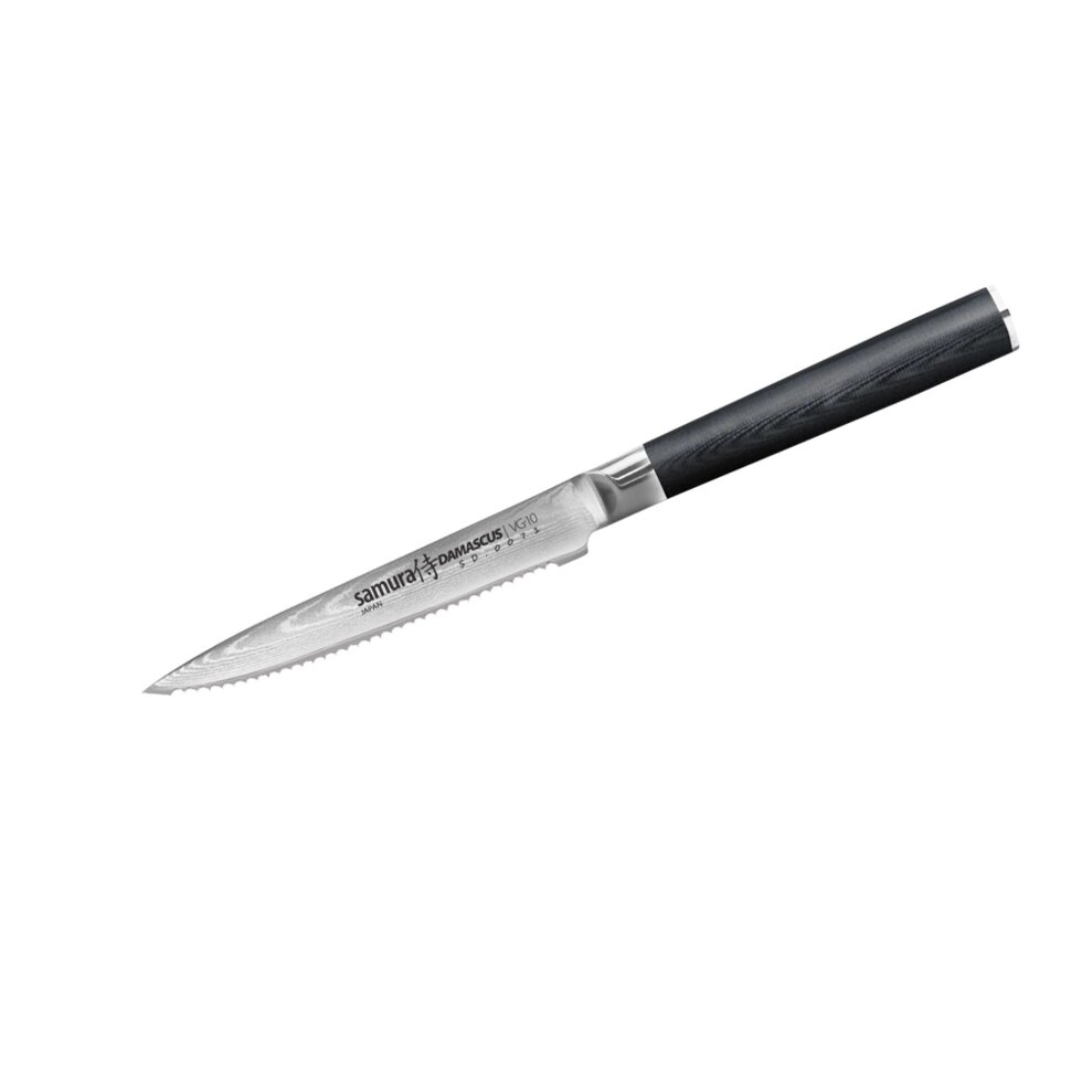 Нож кухонный для томатов Samura Damascus SD-0071/Y, сталь VG-10/дамаск, рукоять стеклотекстолит от компании Admi - фото 1