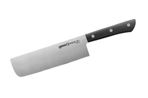Нож кухонный овощной накири Samura "HARAKIRI"SHR-0043B) 170 мм, сталь AUS-8, рукоять ABS пластик, чёрный