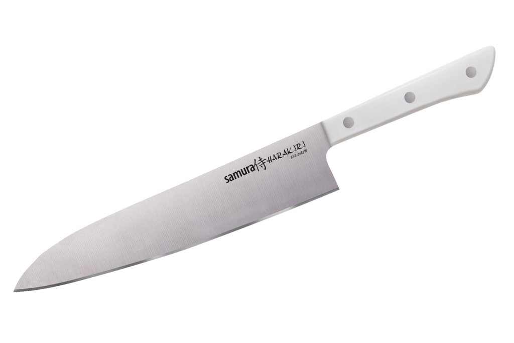 Нож кухонный "Samura HARAKIRI" Гранд Шеф 240 мм, корроз.-стойкая сталь, ABS пластик от компании Admi - фото 1
