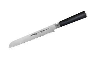 Нож кухонный Samura Mo-V для хлеба - SM-0055, сталь AUS-8, рукоять G10, 230 мм