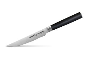 Нож кухонный "Samura Mo-V" для стейка - SM-0031, сталь AUS-8, рукоять G10, 120 мм