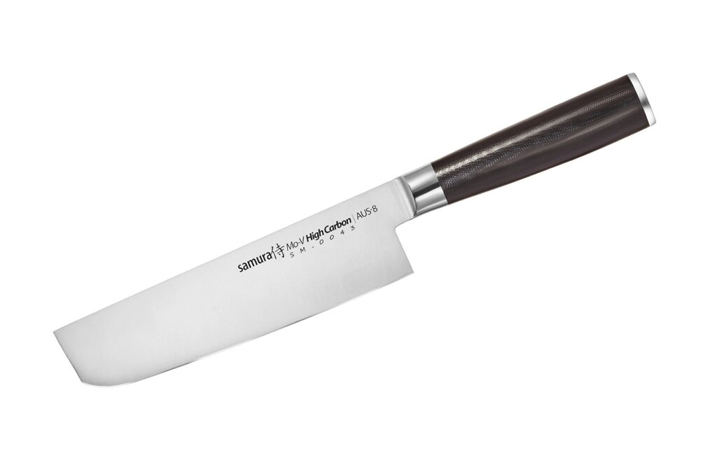 Нож кухонный "Samura Mo-V" накири 167 мм, G-10 от компании Admi - фото 1