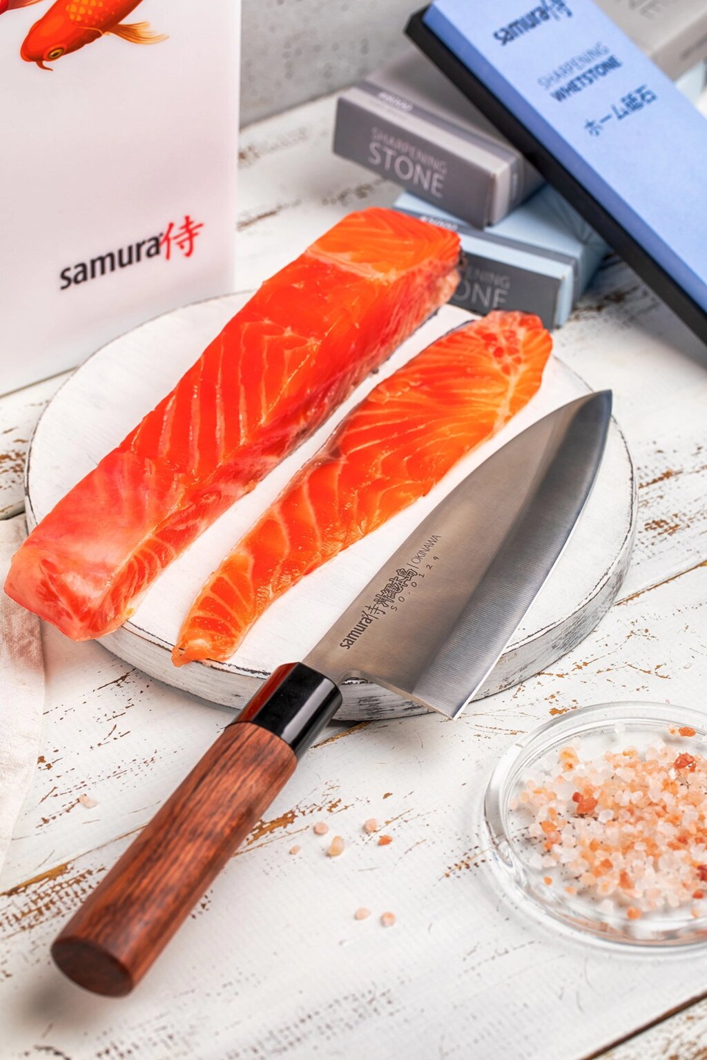 Нож кухонный "Samura OKINAWA" Деба 170 мм, AUS-8, палисандр от компании Admi - фото 1