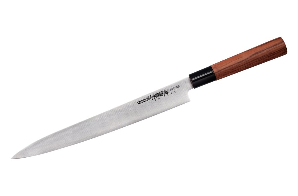 Нож кухонный "Samura OKINAWA" Янагиба 270 мм, AUS-8, палисандр от компании Admi - фото 1