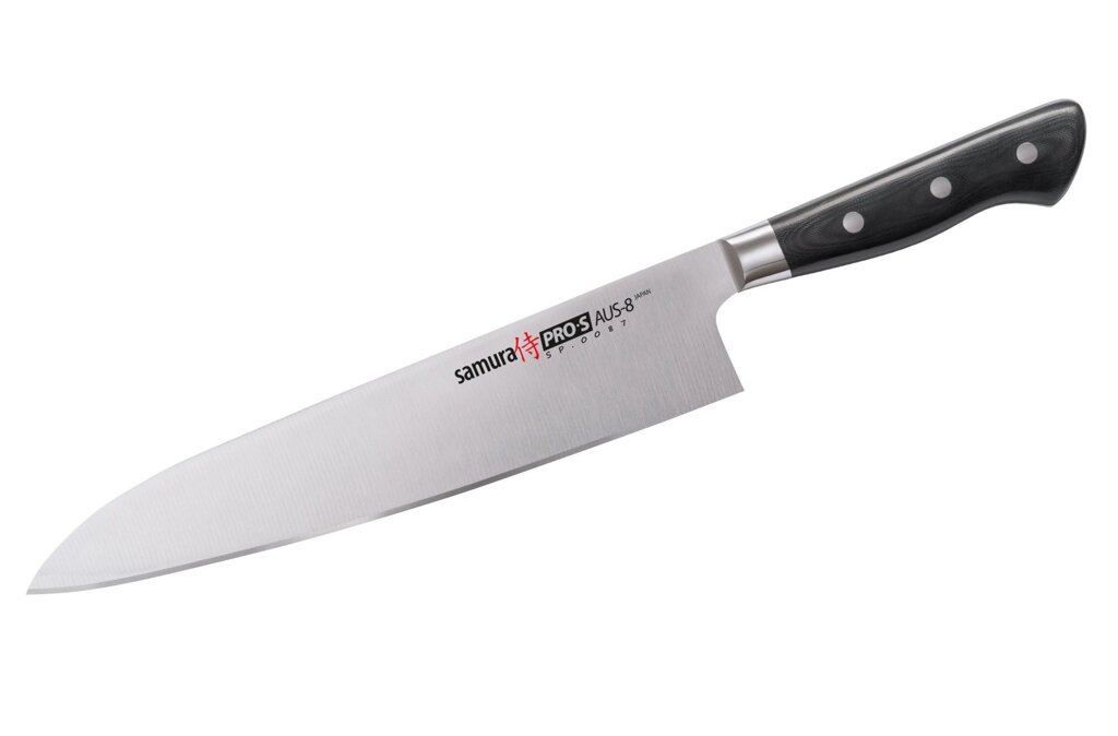 Нож кухонный "Samura Pro-S" Гранд Шеф 240 мм, G-10 от компании Admi - фото 1