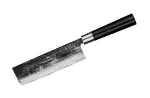 Нож кухонный "Samura SUPER 5" накири 171 мм, VG-10 5 слоев, микарта