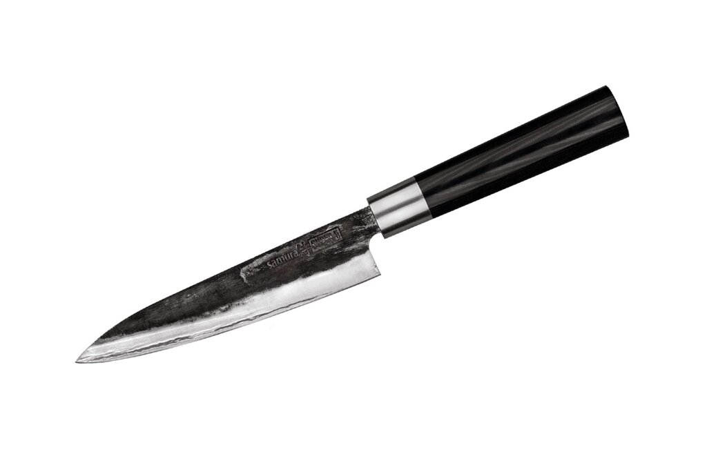 Нож кухонный "Samura SUPER 5" универсальный 162 мм, VG-10 5 слоев, микарта от компании Admi - фото 1
