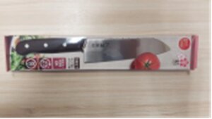 Нож кухонный Сантоку SAKURA YUI Shimomura, сталь нержавеющая, рукоять ABS пластик