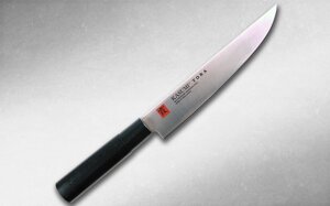 Нож кухонный Слайсер, Tora 200 мм, Kasumi, 36843, сталь AUS-6A, стабилизированная древесина, чёрный