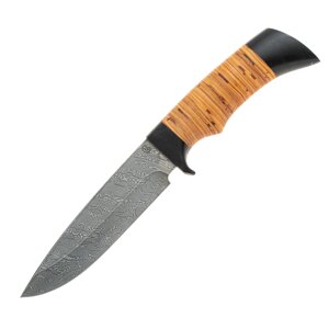 Нож Лазутчик-4, сталь дамаск, рукоять граб