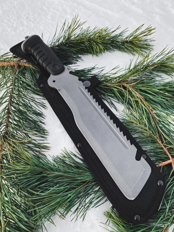 Нож мачете Экспедиционный, сталь 65Х13, резина от компании Admi - фото 1