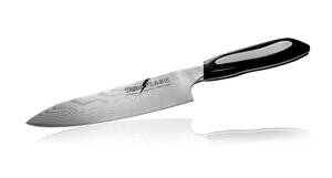 Нож Поварской Tojiro Flash, FF-CH180, сталь VG-10, чёрный, в картонной коробке