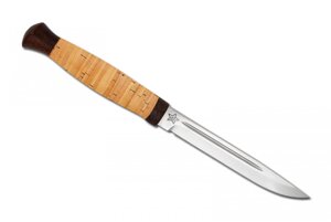Нож разделочный "Финка-3" береста, АиР
