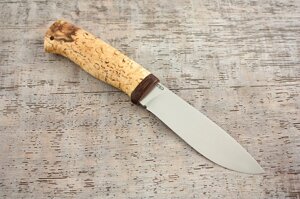 Нож разделочный "Пилигрим", ручка - карельская береза, АиР