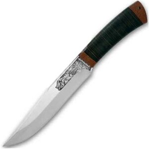 Нож разделочный "Шашлычный-бол. кожа, 95х18