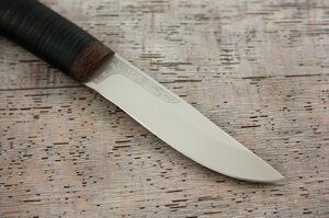 Нож разделочный "Шашлычный-мал. кожа, 95х18