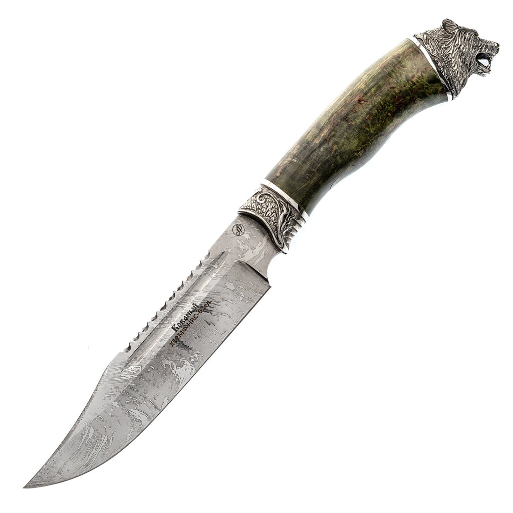 Нож Рэкс, сталь Х12МФ, рукоять карельская береза от компании Admi - фото 1