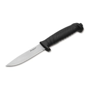 Нож с фиксированным клинком Boker Knivgar Black, сталь 420A, рукоять пластик