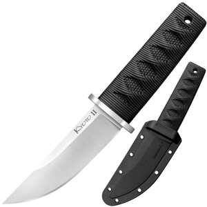Нож с фиксированным клинком Cold Steel Kyoto II Drop, сталь 8Cr13MoV, рукоять Kray-Ex, black