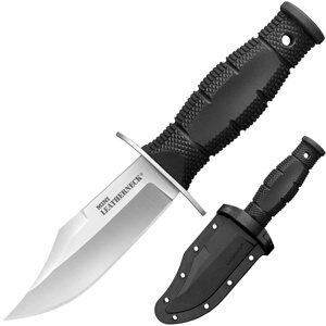Нож с фиксированным клинком Cold Steel Mini Leatherneck Clip Point, сталь 8Cr13MoV, рукоять кратон, black